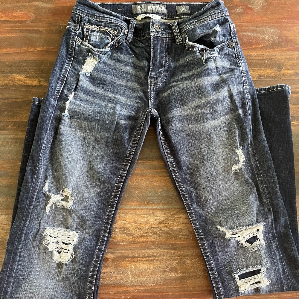 Men’s BKE bootcut distressed jeans Size 29x34